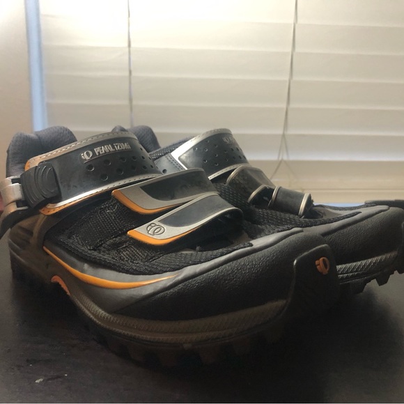 Pearl Izumi X-Alp Enduro Men’s Black Orange Silver Cycling Shoes Size EU 40/7US - Picture 10 of 12